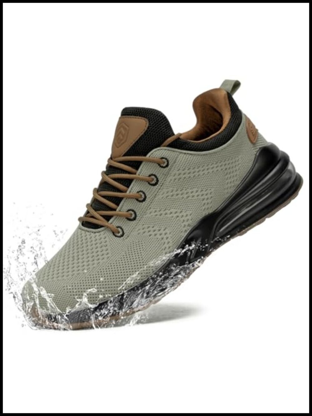 Men's Non Slip Waterproof Work Sneakers Slip-On Comfort